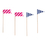 Blank Toothpick Banners, Cupcake Topper Picks, Cocktail Picks, Party Favors, 50Pcs/Pack