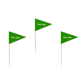 Custom Printing Triangle Toothpick Flag, 2.5"L*1.375"W*1.375"H