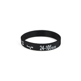 GOGO Blank Black Camera Lens Silicone Wristband, 8