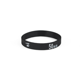 GOGO Blank Black Camera Lens Focus Ring Wristband , 7.5" L X 0.47" H X 0.08" W