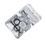 (Price/4 Pcs) GOGO Men's Silicone Wedding Rings Pack - 8.7 mm Wide (2 mm Thick) - Black, Darkgray, Gary, White, Price/4 PCS