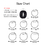 (Price/7 PCS) GOGO Silicone Rings, Wedding Bands for Women and Men - 8.5 mm wide, Price/7 PCS