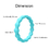 (Price/3 PCS) GOGO Silicone Wedding Ring for Women, Thin and Stackable Rubber Band - 2mm Thick, Price/3 PCS