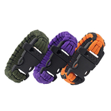 GOGO Paracord Bracelets with Emergency Whistle Buckles for Outdoor Camping, Hiking