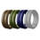 (Price/4 PCS) GOGO Unisex Silicone Wedding Ring Rubber Wedding Bands, V-Shape Top Beveled Edges - 8mm Wide & 2.5mm Thick, Price/4 PCS