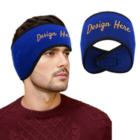 GOGO Custom Ear Warmer Headband Adjustable Micro-Fleece Winter Ear Muffs, Embroidery with Logo