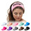 GOGO Custom Facial Spa Headband, White Makeup Headband, Terry Cloth Headband with Hook & Loop Closure - Heat Transfer