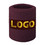 GOGO Custom Athletic Wristband, Maroon Thick Terry Cloth Wrist Sweatband, Design Your Own Wristband with Patch