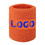 GOGO Custom Athletic Wristband, Orange Thick Terry Cloth Wrist Sweatband, Design Your Own Wristband with Patch