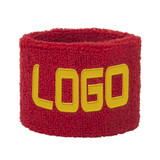 GOGO Custom Kids Wristbands, Embroidered Elastic Terry Cloth Wristband 3" x 2-1/8"