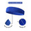 GOGO Custom Embroidered Sports Headband, Royalblue Personalized Soft Sweatband, Design Your Own Headband