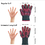 Opromo BBQ Grill Gloves, 932&#176F Heat Resistant Grilling Gloves For Cooking, Fireplace, Baking, 1 Pair