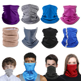 Muka Blank Neck Gaiter Cycling Motorcycle Balaclava Multifunctional Headgear for Outdoor