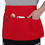 TOPTIE 2 Pack Waitress Waiter Server Bistro Waist Apron with 3 Pockets, Restaurant Kitchen Chef Half Aprons, 24"W x 12"H