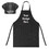 TOPTIE Custom Embroidered Kid Apron and Hat Set for Chef Kitchen Cooking Baking Painting