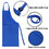 TOPTIE Colorful Cotton Canvas Kids Aprons and Hat Set, Party Favors