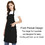TOPTIE Custom Embroidered Cotton Canvas Adjustable Apron and Chef Hat Set for Men and Women