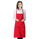 TOPTIE Chefs Bib Apron with Two Front Pockets for Kitchen Crafting BBQ Drawing, 23 1/2