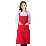TOPTIE Chefs Bib Apron with Two Front Pockets for Cooking Baking Kitchen Restaurant Crafting, 23 1/2