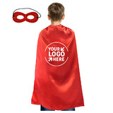 TOPTIE Custom Satin Superhero Capes with Eye Mask, Velcro Touch Fastener, Halloween Festival Event Costumes and Dress-Up