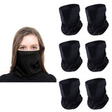 Muka 6 PACK Solid UV Protection Balaclava Neck Gaiter Face Scarf Bandana for Men/Women, 10