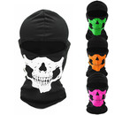 Muka Skull Balaclava Hood Neck Gaiter for Cosplay Party Halloween Cycling Outdoor Sports