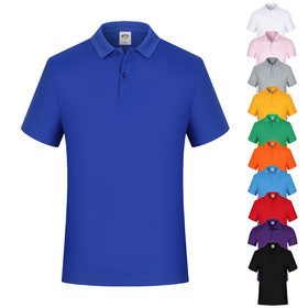 TOPTIE Men's Regular-fit Asian Size Cotton Polo Shirt Short Sleeve Knit Top Basic Golf Tee
