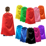TOPTIE 10 Pack Satin Superhero Capes, Halloween Festival Event Costumes And Dress Up For Kids & Adults