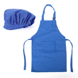 (Price/2 Sets) TOPTIE Colorful Cotton Canvas Kids Aprons and Hat Set, Party Favors (S-XXL)