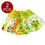 (Price/2 PCS) Opromo EVA Waterproof Baby Bib with Reversible Pocket, Baby Feeding Saliva Towel, 11"L x 18"W