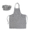 Opromo 6-Pack Cotton Canvas Adjustable Apron and Chef Hat Set