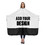Custom Two-tone Cape Adult Enlarged Hairdressing Cape with Adjustable Clasp Closure, 65"L x 55"W