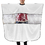 Barbers Hair Cutting Cape Gown with Rectangular Viewing Window, 63"L x 55"W, Price/each