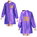 Custom Designed Your Own Beauty Satin Salon Long Sleeve Robes, Personalized Haircut Jacket Grooming Smock for Nail SPA Salon