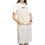 TOPTIE Soft and Lightweight Cotton Linen Apron with Pockets and Cross Back Straps, Female, 39 2/5" x 31 1/2", H Neck