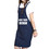 TOPTIE Custom Women Soft and Lightweight Cotton Linen Apron with Pockets and Cross Back Straps, 39 2/5"L x 31 1/2"H
