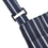 TOPTIE Unisex Adjustable Pinstripe Striped Bib Apron with 2 Pockets, 2 Size (L,XL)