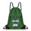 Muka Custom Print Waterproof Drawstring Backpack Cinch Sack String Storage Bag with Zipper for Sports School Gym, 15" W x 19" H