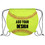 Custom Softball 210D Polyester Drawstring Backpack, Sports Gym Drawstring Sack Bag for Men Women Sport Travel Gym Class, 15 3/4"W x 14"H