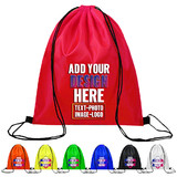 Personalized Waterproof Drawstring Bag Gym Backpack for Storage Clothing Shoes