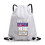 Personalized Nylon Waterproof Gym Drawstring Backpack Reusable Sport Sackpack Bag