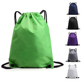 Muka Nylon Waterproof Reusable Drawstring Backpack Gym Sport Sackpack Bag