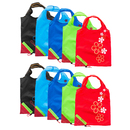 Muka Strawberry Foldable Tote Bag, Reusable Grocery Shopping Bags, Lightweight and Portable, Assorted Colors