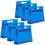 Muka 6PCS Gusseted Clear PVC Makeup Bags, Portable Travel Toiletry Zipper Pouch, 9 3/4" W x 8 1/4" H x 2 3/4" D