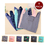 Opromo 6 PACK Foldable Reusable Grocery Bags Shopping Tote Bag (210D Polyester,6 Colors)