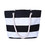 Muka Ladies Striped Canvas Tote Beach Bag With Zipper
