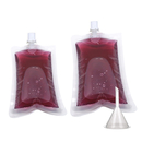 (Price/50 PCS) Aspire Clear Flat Spouted Drink Bags (6.75 OZ, 10 OZ), 8.6 mm Spout, BPA Free
