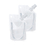 50 PCS 1.75 OZ Clear Side Spout Stand Up Pouch, Clear Drink Bags, 8.2 mm Spout, BPA Free
