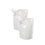 50 PCS Muka 1.75 OZ White Poly Side Spout Stand Up Pouch Bags w/ Handle, 8.2 mm Spout, BPA Free