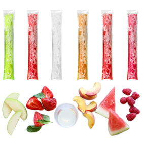 Sample Muka Disposable Ice Pops Molds Bags, DIY Ice Pop Pouches